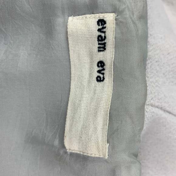 EVAM EVA Dust Pink Wool Angora Hooded Coat - Picture 5 of 5